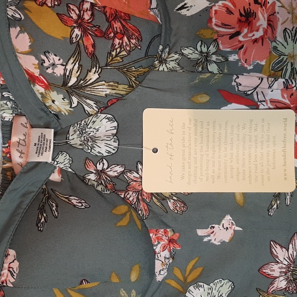 Band of the free green floral maxi - Picture 3 of 4